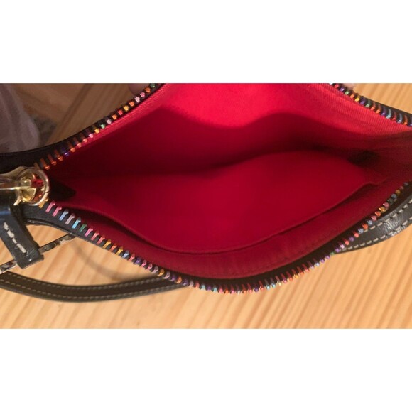 Dooney and Bourke Rainbow zipper large wristlet - Picture 3 of 5